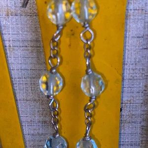 Faux Crystal Dangle Earrings